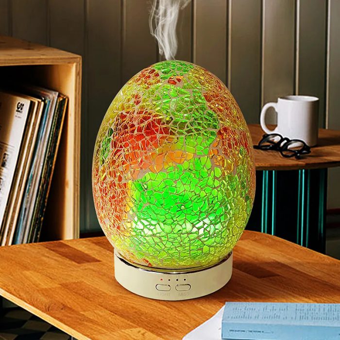 SU-051 Mosaic Glass Ultrasonic Aroma Diffuser 70ml - Image 3