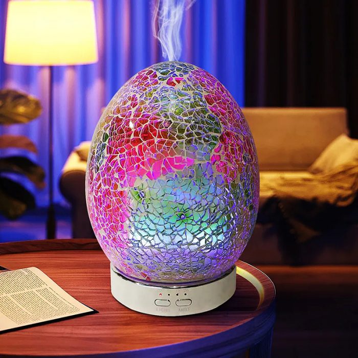 SU-051 Mosaic Glass Ultrasonic Aroma Diffuser 70ml - Image 8