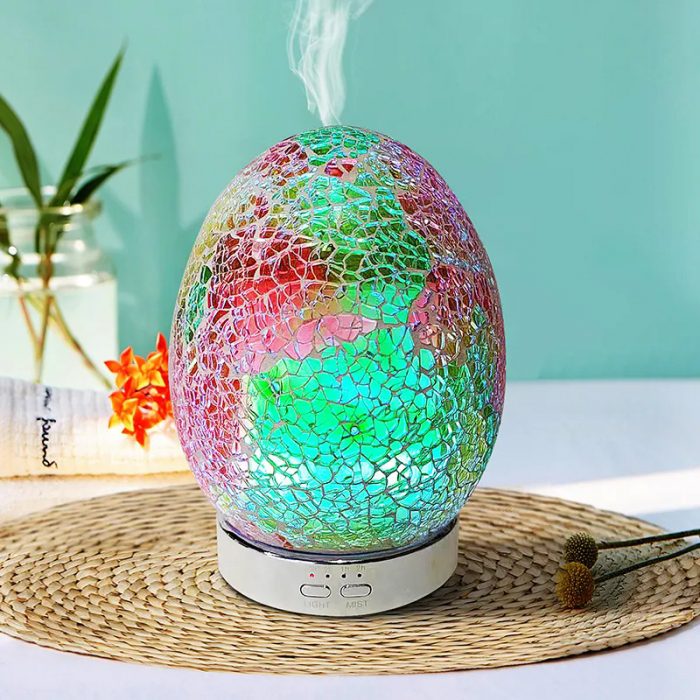 SU-051 Mosaic Glass Ultrasonic Aroma Diffuser 70ml - Image 4