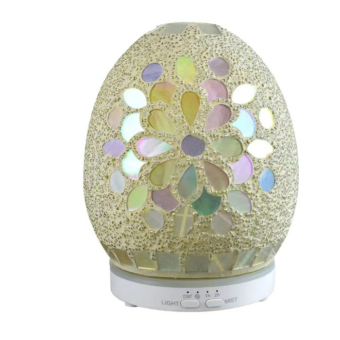 SU-055 Egg Shape Mosaic Glass Essential Oil Diffuser