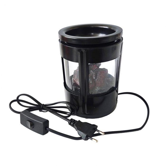 SU-009 Simulated Charcoal Fire Wax Melt Warmer - Image 4