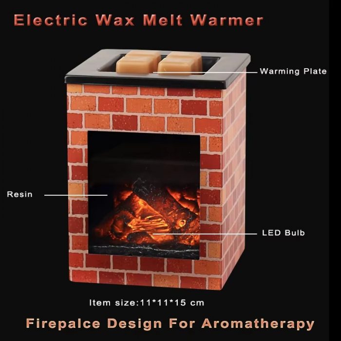 SU-027 Fireplace Design Electric Wax Melt Burner - Image 2