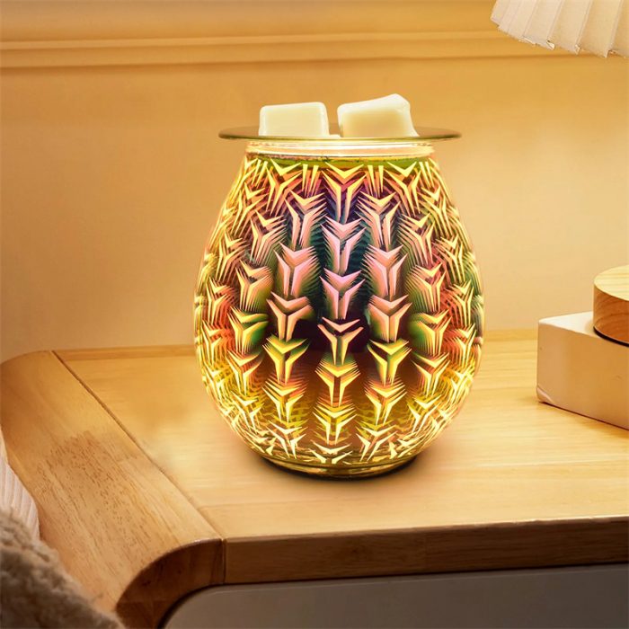 SU-025 3D Colorful Glass Wax Melt Burner - Image 3