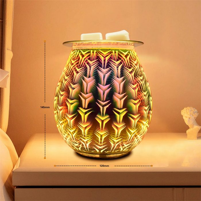 SU-025 3D Colorful Glass Wax Melt Burner - Image 4